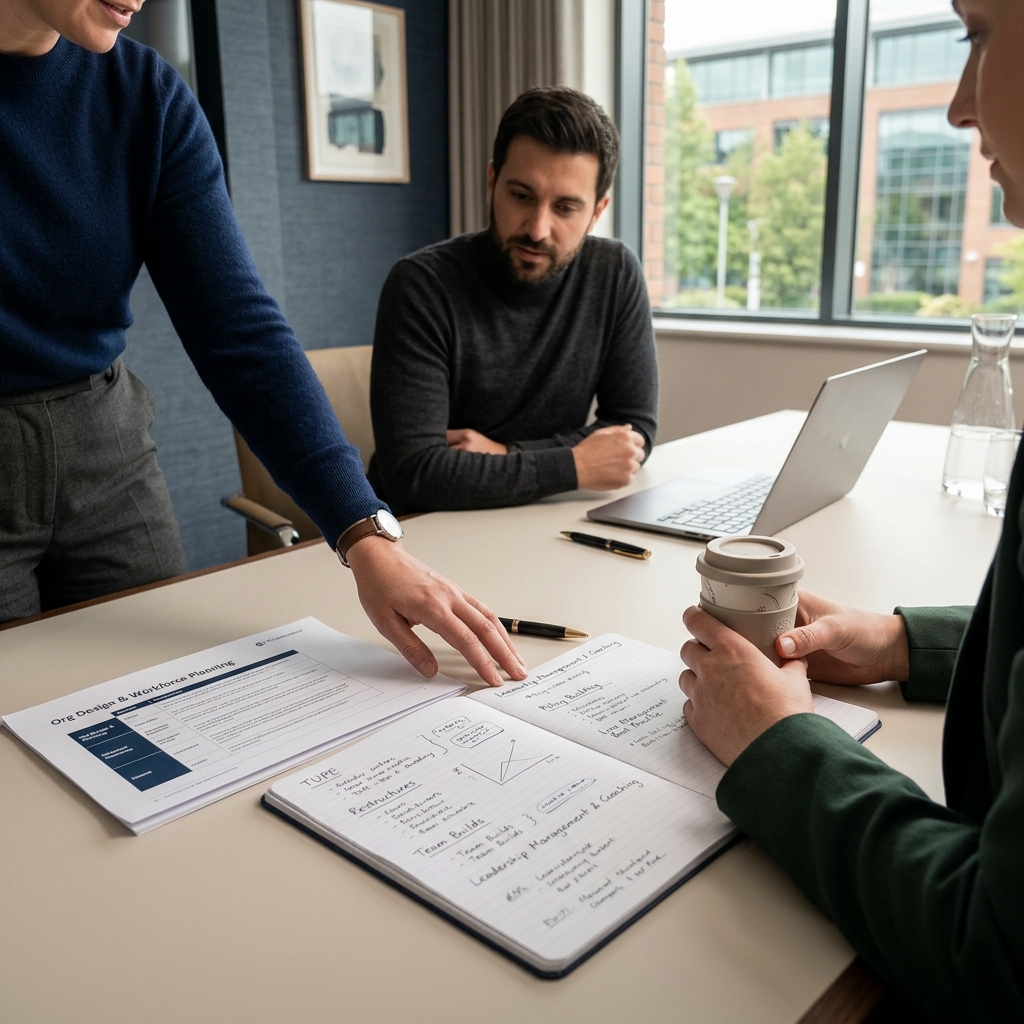 Board papers and a notebook on a long meeting table